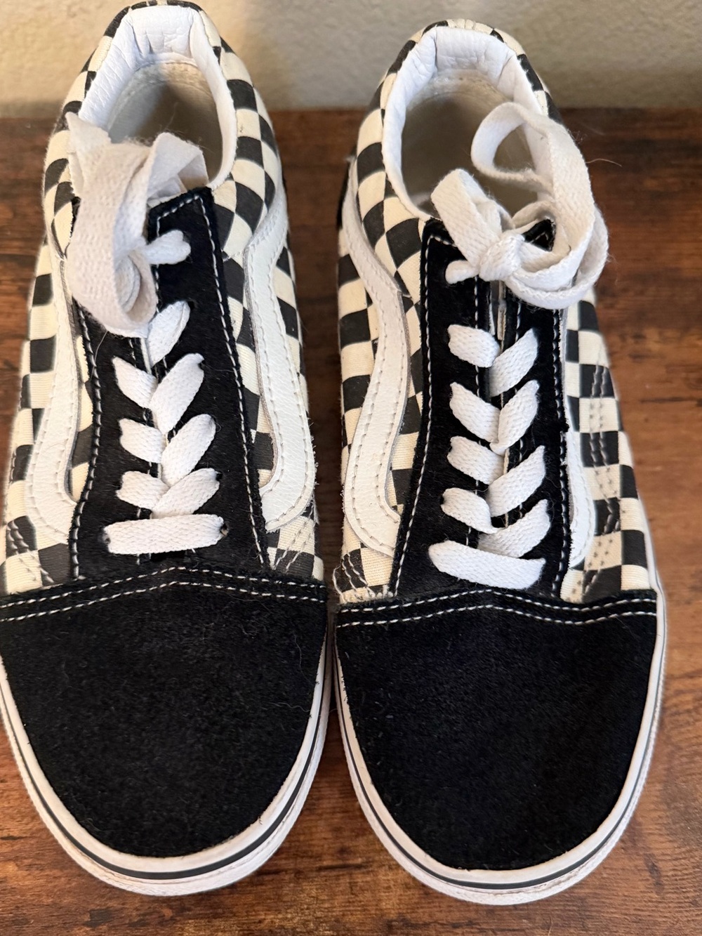 Kids Black & White Checkered VANS